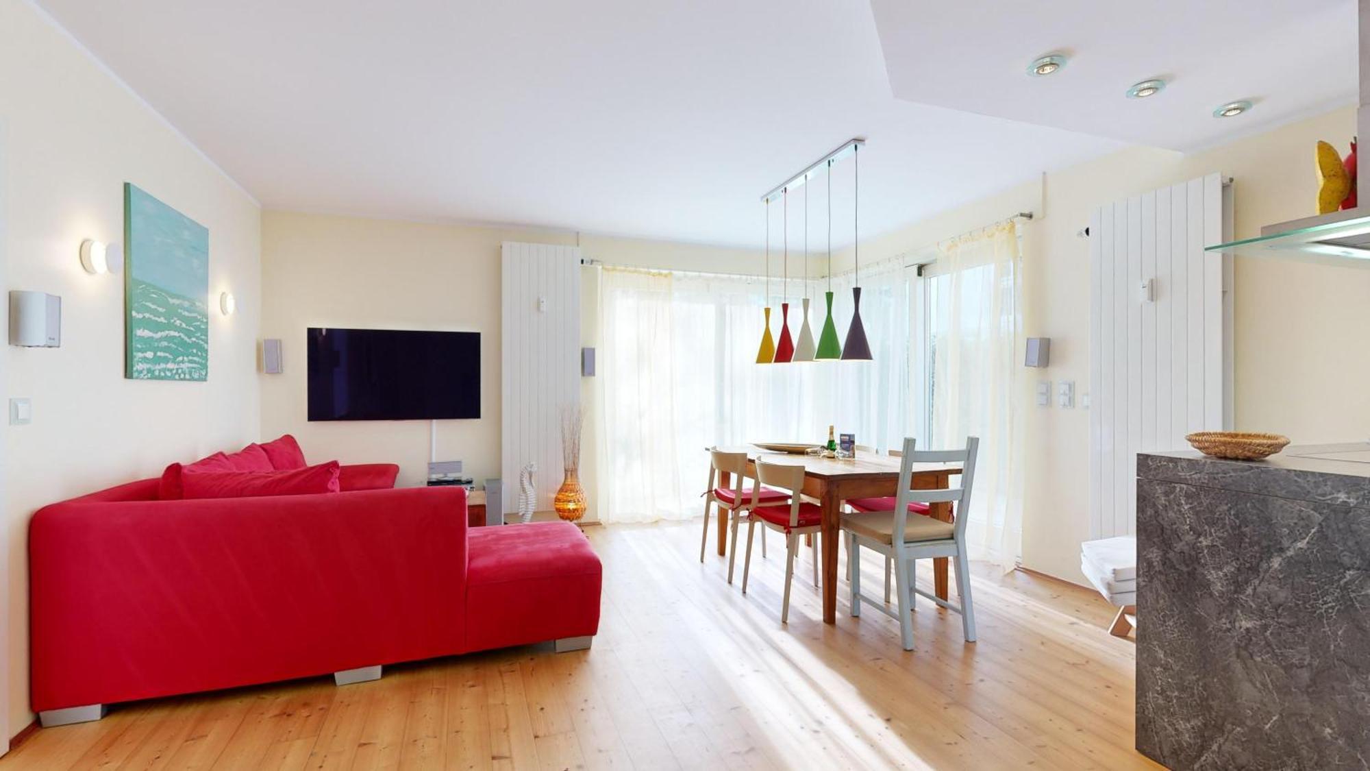 Strandnahe Fewo Mit 2 Schlafzimmern Und Terrasse, Villa Am Kurpark, بينز المظهر الخارجي الصورة